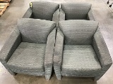 Four green color single couches