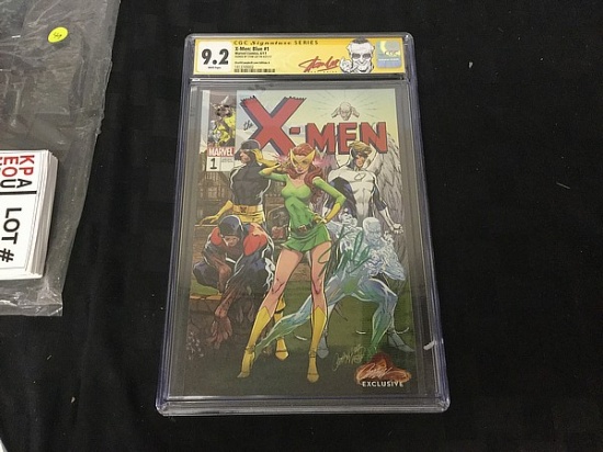 CGC certified signature series XMEN BLUE number 1 comic book Signed by STAN LEE