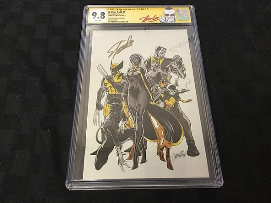 CGC certified signature series XMEN GOLD one Signed by STAN LEE