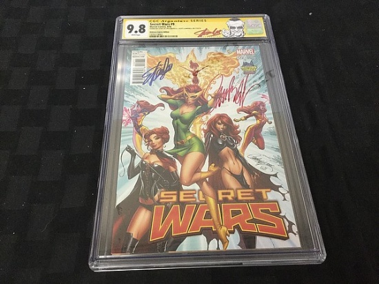 CGC certified signature series SECRET WAR number nine Signed by stan lee and j scott campbell