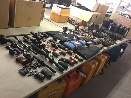 Gun cases, gun grip, scopes, duty rig