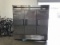 Stainless steel three door industrial freezer