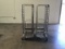 2 Trays cart rack