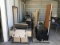 Twelve pallets of misc metal file cabinets and metal/wood desks