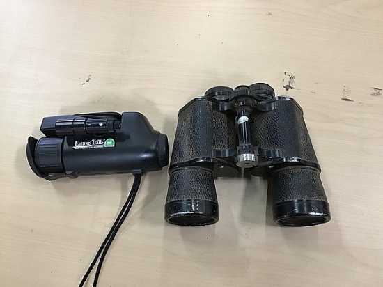 Two pairs of binoculars