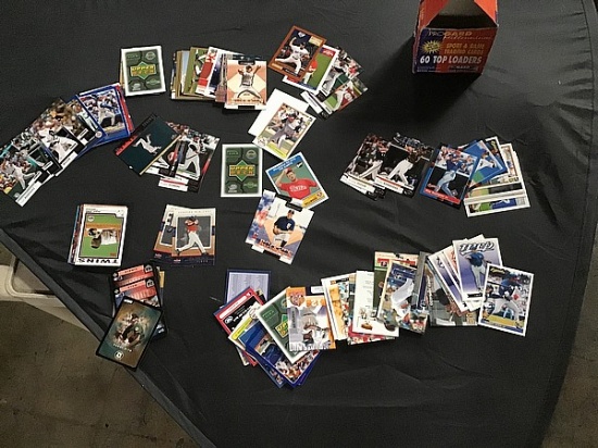 Assorted sports playing cards