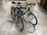 Two black trek bikes