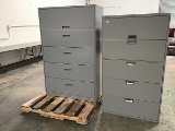 1 pallet with 2 file cabinets