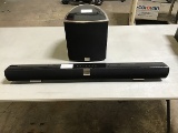 Black vizio soundbar unit