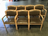 Seven lobby chairs