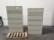 Two five drawer file cabinets