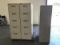 Three five drawers metal file cabinets