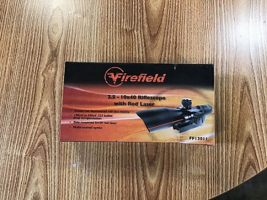 FireField rifle scope with red laser