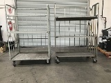 Two metal storage racks (parts)