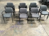17 grey lobby chairs
