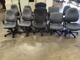 10 assorted office chairs
