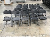 17 grey folding chairs