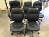 5 office chairs