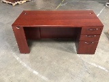 Three drawer office desk