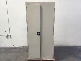 Two door metal cabinet