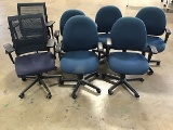 7 office chairs