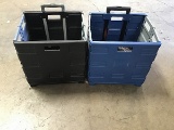 Two foldable carts,binders