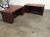 Two office desks