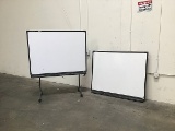 Two smart board whiteboards