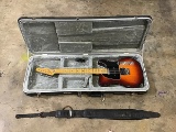 Fender guitar and case