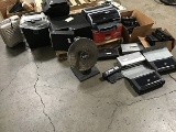 Pallet of assorted electronics Monitors, printers, heaters, type writer