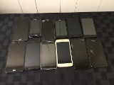 12 cellphones, possibly locked, some damage LG, MOTOROLA, ZTE