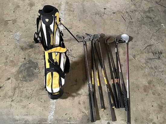 Golf clubs and Bag