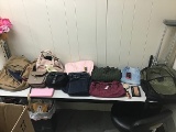 Makeup, purse, backpack, clothes