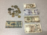 Currency Bills, coins