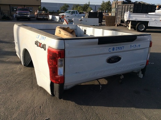 2018 WHITE FORD SUPER DUTY TRUCK BED