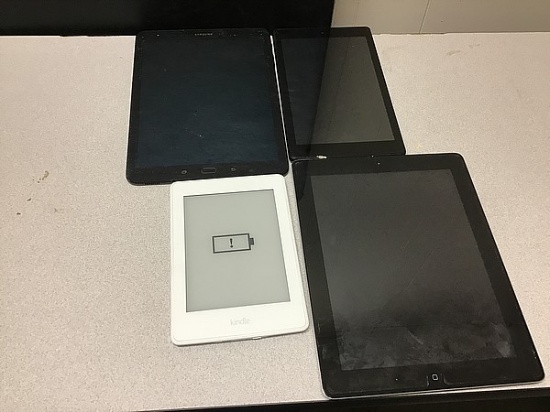 Tablets Samsung, Amazon, iPad A1430 Possibly locked, no chargers, some damage