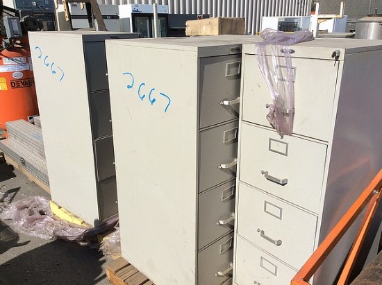 2 PALLETS OF FILE CABINETS