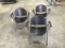 3 metal lobby chairs