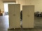 2 two door metal cabinets