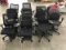 12 assorted office chairs
