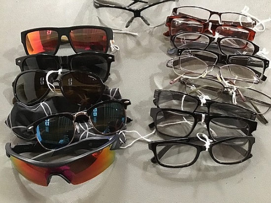 Assorted eyewear, sunglasses