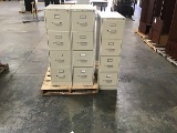 3 metal 4 drawer file cabinets