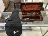 Black guitar bag, trumpet with case