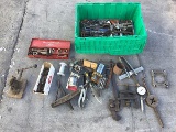 Box with assorted old tools