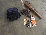 Gun and rifle case , cleaning supplies