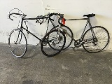 2 hybrid bikes