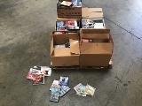 Pallet of assorted DVD’s, audio books, CD’s