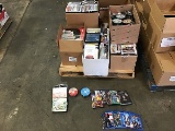 Pallet of assorted DVD’s, CD’s, audio books