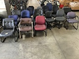 23 assorted office and lobby chairs