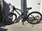 One bike (Green/Black schwinn)
